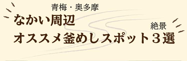 なかい周辺のオススメ釜めしスポットを紹介します。